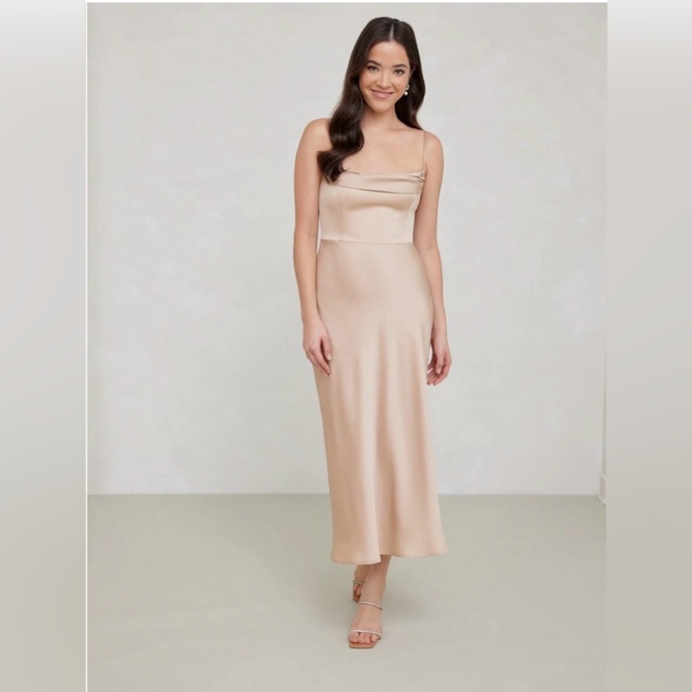 Park & Fifth Rosedale Dress – Gold/Champagne Maxi ✨
